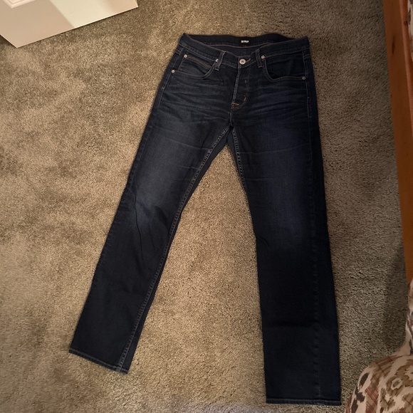 Hudson Bryon straight leg 5 pocket zip fly blue jean Sz 32 - Picture 3 of 5